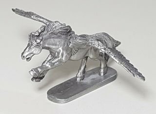 Vintage Partha Pegasus Flying Horse Pewter Figurine Statue 1.  25 " Tall