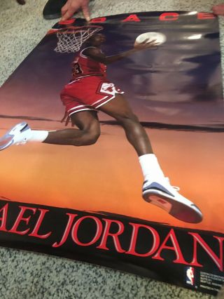 1990 Michael Jordan Space The Final Frontier Costacos Bros Poster 23.  5 X 35