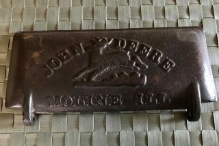 Antique John Deere Z412h Cast Iron Tool Box Cover