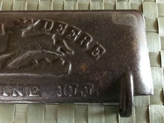 Antique John Deere Z412H Cast Iron Tool Box Cover 3