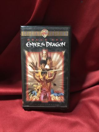 Vintage 1998 Bruce Lee Enter The Dragon Vhs Special Edition 25th Anniversary