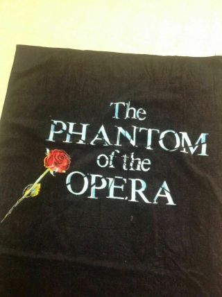 Rare Vintage 1988 Phantom of the Opera Really Useful Group Beach Towel 33 x 62 2