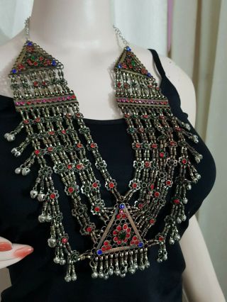 Afghan Kuchi Tribal Necklace Traditional Vintage Antique Handmade Necklace