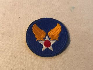 Vintage Wwii Us Army Air Force Shoulder Sleeve Insignia Hap Arnold Wings Patch