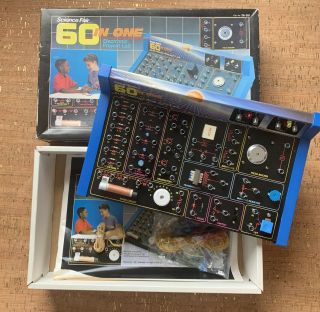 Vintage Science Fair 60 In One Electronic Project Lab - Radio Shack Cat 28 - 261