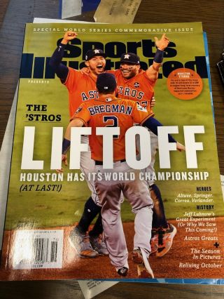2017 Houston Astros Altuve Bregman World Series Sports Illustrated Commemorative