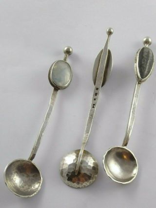 Arts Crafts Solid Sterling Silver Hand Made Spoons Birmingham 1996 73 G