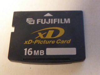 Vintage Fujifilm Xd Picture Card 16mb Memory Card For Fuji Olympus & Others