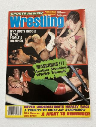 Sports Review Wrestling April 1978 Dusty Rhodes The Peoples Champion