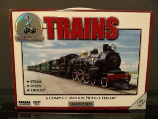 Trains Of North America 24 Dvd Boxed Set Complete Motion Picture Library Dvd