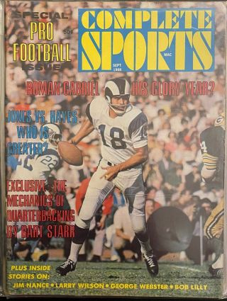 1968 Complete Sports - Los Angeles Rams Roman Gabriel