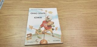 1956 University Of Iowa Hawkeyes Vs.  Ohio State Buckeyes Football Program