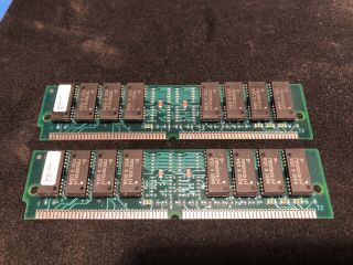 2x 4mb 72 - Pin 60ns Edo Non - Parity 1mx32 Ram Simm Memory 386 486 Pc Unix Vintage