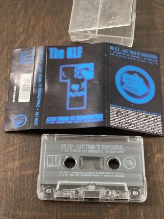 Old Vintage The Klf Music Cassette Tape - Last Train To Trancentral