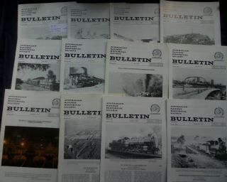 Australian Railway Historical Society Bulletin,  1979 Complete Year,  12 Issues