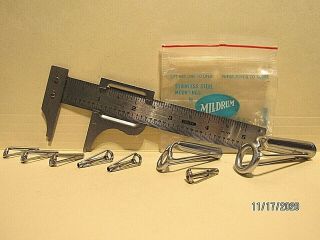 8 Conventional & Casting Rod Tip - Top Guides - Vintage - Mildrum Co.  -