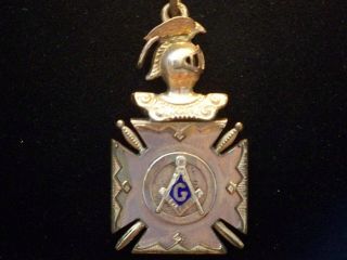 Antique Knights Templar/royal Arch Masonic Watch Fob