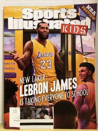 Sports Illustrated For Kids October 2018 Lebron James,  Matthew Wolff Rc