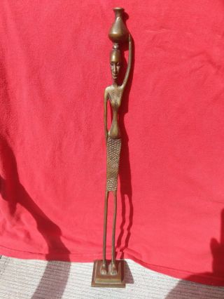 Collectible Antique African Tribal Statue Figurine Sculpture Home Decor Folk Art