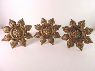 Cast Iron Curtain Tie Backs Drapery Holder Wall Mounted Adjustable 6 Inch Brass