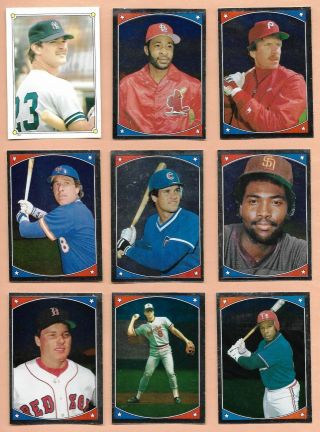 1987 Topps Baseball Stickers partial set with album Mike Schmidt NrMt 2