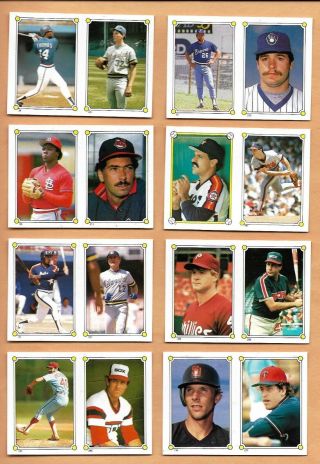 1987 Topps Baseball Stickers partial set with album Mike Schmidt NrMt 3