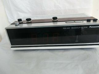Vintage Panasonic Fm/am Clock Radio Model Rc - 6700