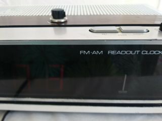 Vintage Panasonic FM/AM Clock Radio model RC - 6700 3