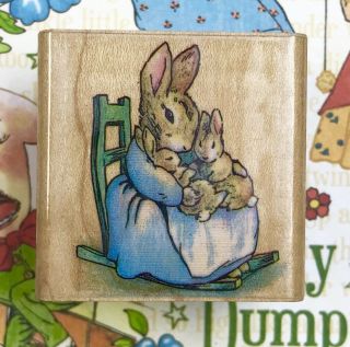 Vintage Mrs.  Rabbit By Beatrix Potter 911e Peter Benjamin Bunny Rabbits Mom