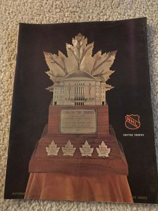 1969 - 70 Nhl Stanley Cup Playoff Program Pittsburgh Penguins - Chicago Blackhawks