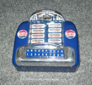 Rare 1998 Pepsi - Cola Pepsico Song Coin Bank Jukebox Juke Box Vintage