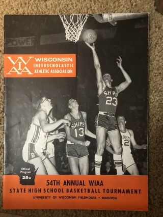 1969 - Wisconsin High School Basketball Tourney Program/lamont Weaver - Beloit