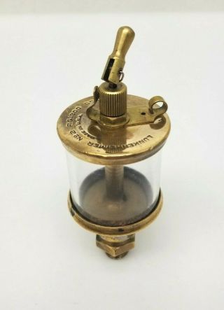 Lunkenheimer No.  2 Fig 1300 Sentinel Brass Oiler Hit Miss Gas Engine Antique Usa
