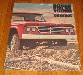 1963 Dodge 4 Wheel Drive Truck Sales Brochure W100 W200 Power Wagon