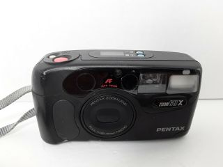 Vintage Pentax Camera Zoom 60 X 35mm Point & Shoot Film Black