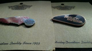 Harley - Davidson Vintage Collectors Pins (1995 Made In Usa)