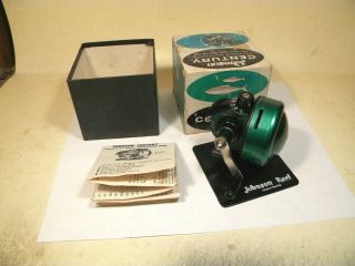 Vintage Johnson Century 100 - A Casting Reel Made In Usa W/box