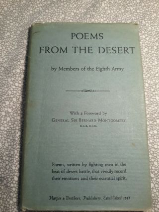 Vintage Poems From The Desert By Members Of The Eighth Army Wwii 1944