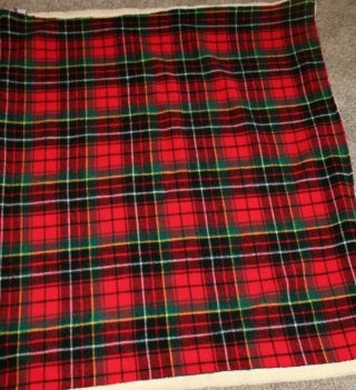 Vtg Tennessee Woolen Mills Master Weavers Sherpa lined Plaid Snap Blanket USA 2