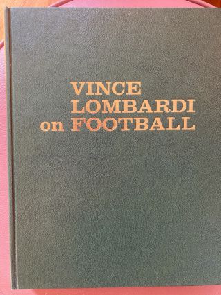 Vince Lombardi On Football Vol 1 & Ii Hardcover Box Set First Edition W/box