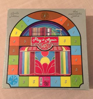 Vintage 1985 “play It Again Juke Box” Board Game - 100 Complete,  Never Played