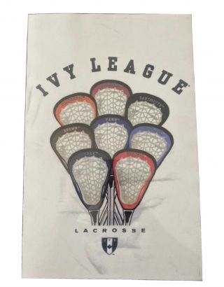 Ivy League Vintage Laminted Lacrosse Poster Heads