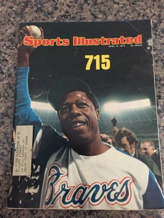 1974 Sports Illustrated Hank Aaron 715th Hr