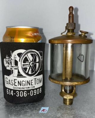 Michigan Lubricator Co.  X48a4 Brass Cylinder Oiler Hit Miss Gas Engine Antique