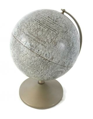 Vintage Moon Globe Replogle 6 Inch Lunar Globe Office Decor Space - Age