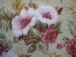 Vintage Style CHARTER CLUB? Green TROPICAL Floral Reversible KING Duvet Cover 3