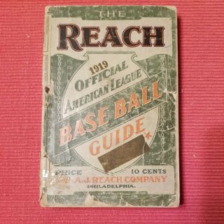 Reach 1919 Official American League Baseball Guide