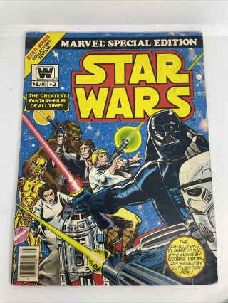 Star Wars 2 Vintage Comic Book Marvel Special Edition - Oversized 1977