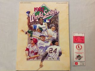 1987 World Series Program: Minnesota Twins Vs.  St.  Louis Cardinals,  Ticket Stub