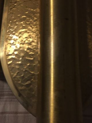 Vintage MCM NuTone Brass Doorbell Door 2 Chime Signal SHIELD SHAPE 3